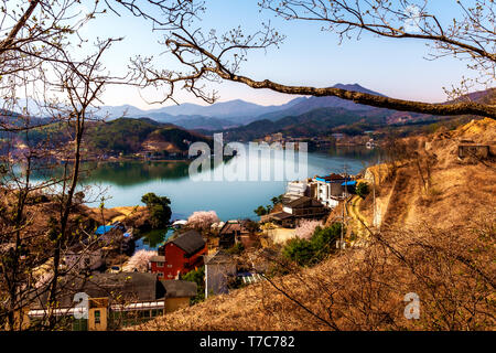 landscape view in the mountains,Seoul, South Korea Stock Photo
