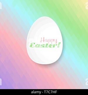 Easter egg. Geometric abstract background. Stock Vector
