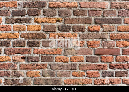 nice red brick wall texture grunge background Stock Photo
