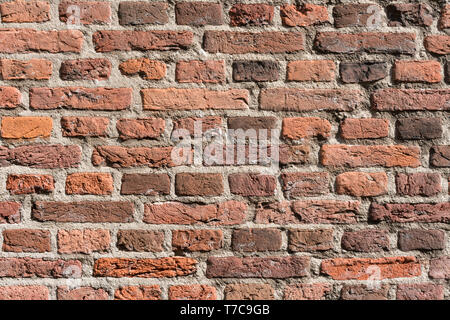 nice red brick wall texture grunge background Stock Photo