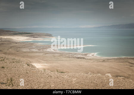 Desert landscape of Israel, Dead Sea, Israel Stock Photo