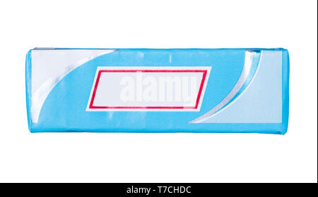 Blank chewing gum packaging isolated on white background Stock Photo
