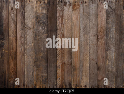 Wood texture. Big weathered wooden background from planks with rusty nails. Sharp and highly detailed. Stock Photo