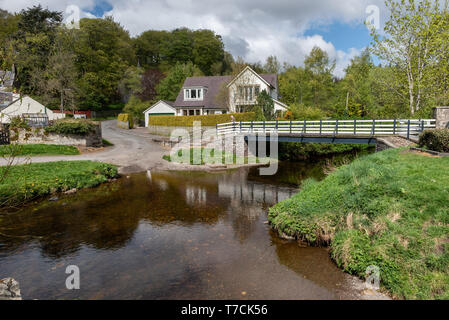 The Lower Green at West Linton in the Scottish Borders Stock Photo