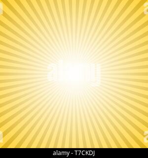 Gradient sun burst background - vector illustration with radial lines Stock Vector