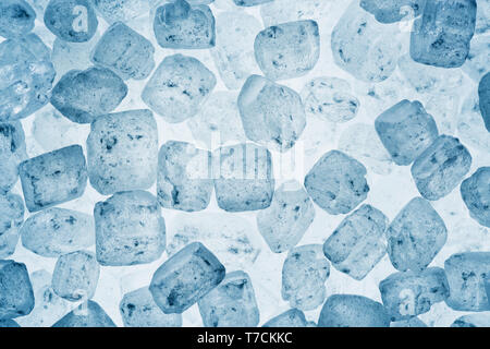 Big sugar crystals macro closeup abstract background flatlay Stock Photo