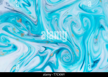 Marbled blue white abstract background liquid with flowing marble paint  texture Stock Photo - Alamy