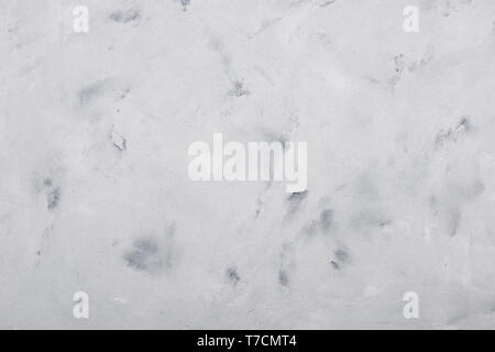Decorative stucco texture table background flat lay top view Stock Photo