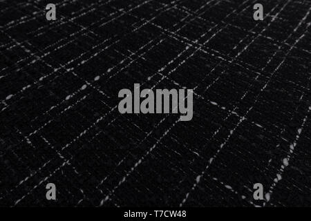 Closeup of checkered fabric with textile texture background Stock Photo