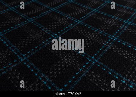 Closeup of tartan fabric with textile texture background Stock Photo