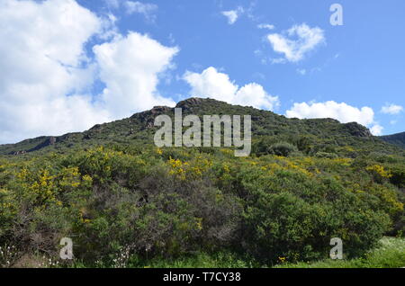 Scenic landscape of west Sardinia Stock Photo