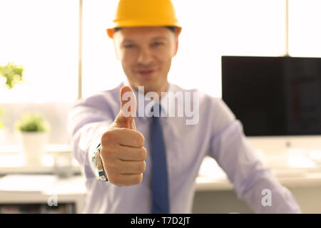 Creative Achitect Working at Engineering Office Stock Photo