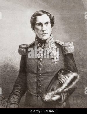 Leopold I, 1790 – 1865.  German prince who became the first King of the Belgians.  From The Illustrated London News, published 1865. Stock Photo