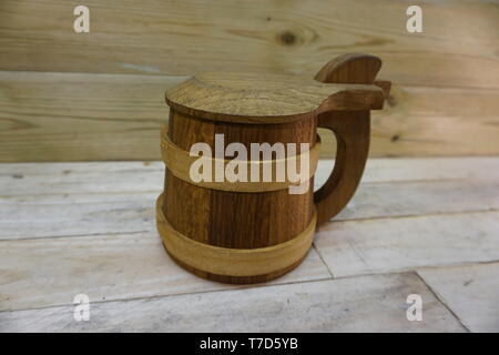 reenactors reconstructed drinking mug based on a find from the