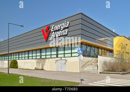 Energia Areena, indoor arena in Myyrmäki, Finland. Photo taken in April 2019 in Vantaa Finland Stock Photo