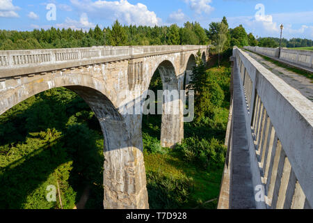 Viaduct near Stanczyki, Warmia Masuria, Poland Stock Photo