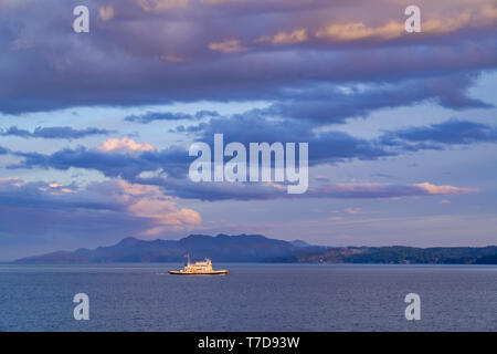 BC Ferry headed to Texada Island, British Columbia, Canada Stock Photo