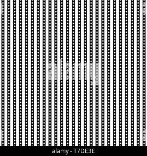Vector seamless pattern. Repeating abstract background with circles.  Graphic linear streaks with dots. Stock Vector