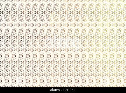 Seamless floral pattern in dusty brownish orange, white and pale yellow. Stock Vector