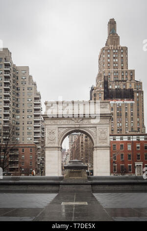 General view of Arc Washington Square in Manhattan New York Stock Photo