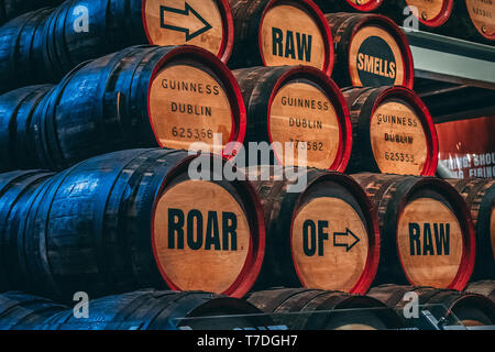Barrels with Story Stock Photo