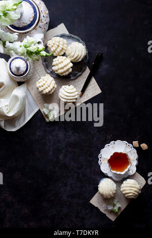 Carrot Cupcakes with Maple Cream Cheese Frosting. Stock Photo