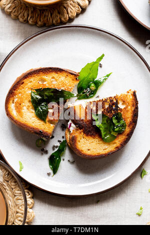 Indian Yogurt Sandwich Stock Photo