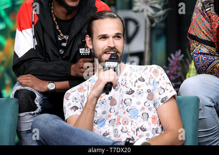 New York, USA. 6 May, 2019. Allenbeck Etienne, of ÒTank and The BangasÓ at the BUILD Series with the New Orleans-based five-piece band, Tank and The Bangas, discussing their new album "Green Balloon" at BUILD Studio. Credit: Steve Mack/Alamy Live News Stock Photo