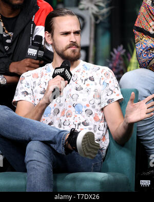 New York, USA. 6 May, 2019. Allenbeck Etienne, of ÒTank and The BangasÓ at the BUILD Series with the New Orleans-based five-piece band, Tank and The Bangas, discussing their new album 'Green Balloon' at BUILD Studio. Credit: Steve Mack/Alamy Live News Stock Photo