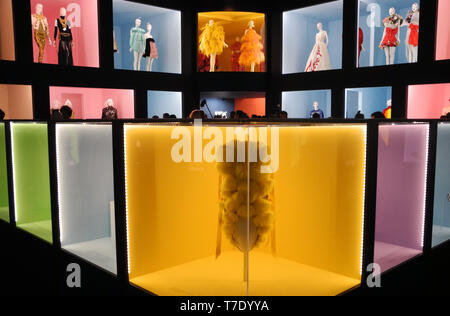 New York, USA. 06th May, 2019. Exhibits will be shown at the exhibition 'Affekt: Bemerkungen zur Mode' ('Camp: Notes on Fashion') as part of this year's 'Met Gala' at the Metropolitan Museum of Art. Credit: Benno Schwinghammer/dpa/Alamy Live News Stock Photo