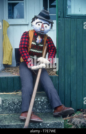 Decorative scarecrow  UK 1989 Stock Photo