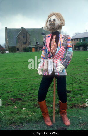 Decorative scarecrow, UK 1989 Stock Photo