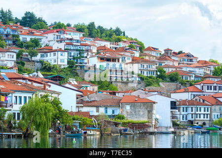 Ohrid old city, Lake Ohrid, Macedonia Stock Photo