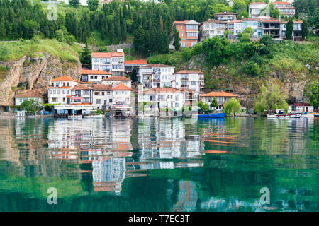 Ohrid old city, Lake Ohrid, Macedonia Stock Photo