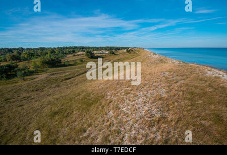 view from Hohe Duene, Western Pomerania Lagoon Area National Park, Fischland-Darss-Zingst, Mecklenburg-Western Pomerania, Germany, Europe, Hohe Düne Stock Photo