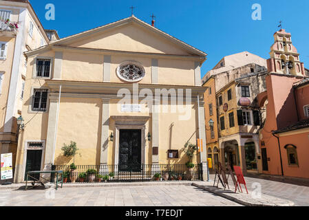 Holy Mary St. John church, old town, Kerkyra, Corfu Island, Ionian Islands, Greece Stock Photo