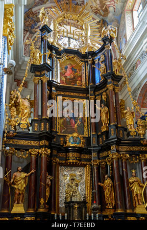 Altar, Sanctuary, Swieta Lipka, Warmia Masuria, Poland Stock Photo