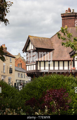 A Tudor style post office shop front Stock Photo