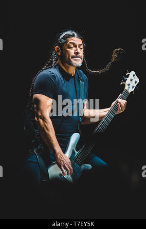 Rob Trujillo of Metallica In Concert - East Rutherford, NJ on May 14, 2017.  (Photo by Joe Russo/imageSPACE). *** Please Use Credit from Credit Field  *** Stock Photo - Alamy