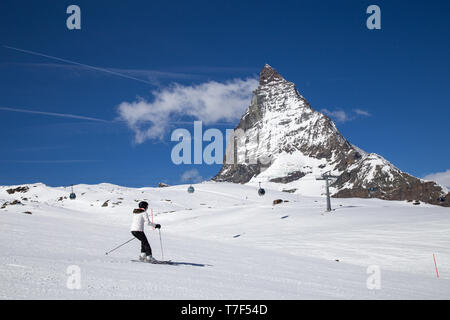 Matterhorn Skiing Area Stock Photo