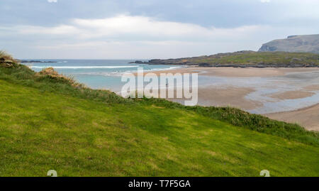 Glen Bay Beach, a small bay west of Glencolumbkille. on the Wild Atlantic Way, County Donegal, Republic of Ireland. Stock Photo