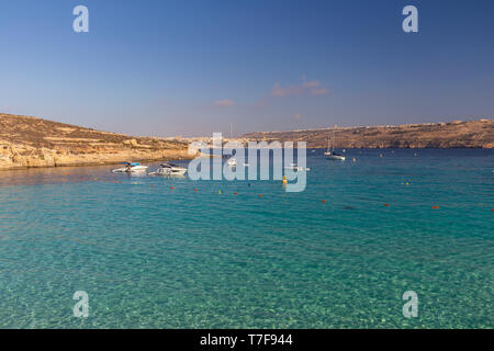 Malta, Comino, Blue Lagoon Stock Photo