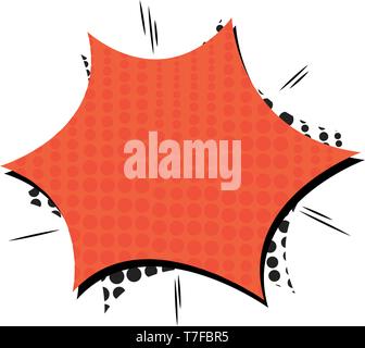 Pop art text box Stock Vector