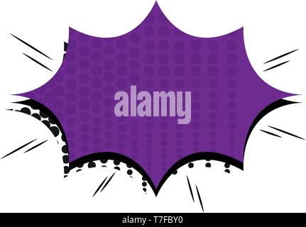 Pop art text box Stock Vector