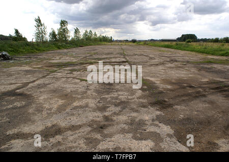 ww2 military airfield perimeter track, handley page halifax bomber station, RAF breighton