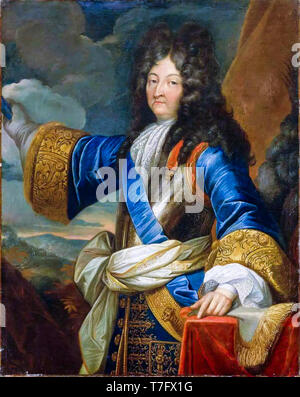 Portrait of Louis XIV of France (1638-1715), French School, 17th Century Stock Photo