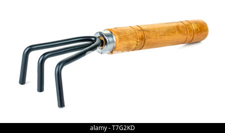 Shovel garden tool or fork spade isolated on white background with clipping path Stock Photo