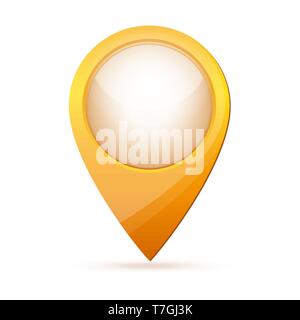 Map point icon. Vector illustration. Color location marker isolated Stock Vector