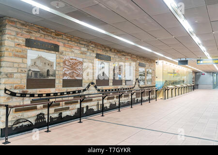 Taipei, DEC 19: Interior view of Beimen Station on DEC 19, 2018 at Taipei, Taiwan Stock Photo