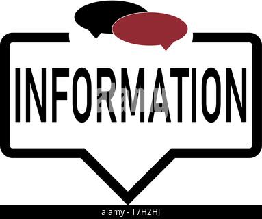 Information Chat icon. Voice speech bubble vector icon. Messages icon. Communicate symbol. Dialogue of people Stock Vector